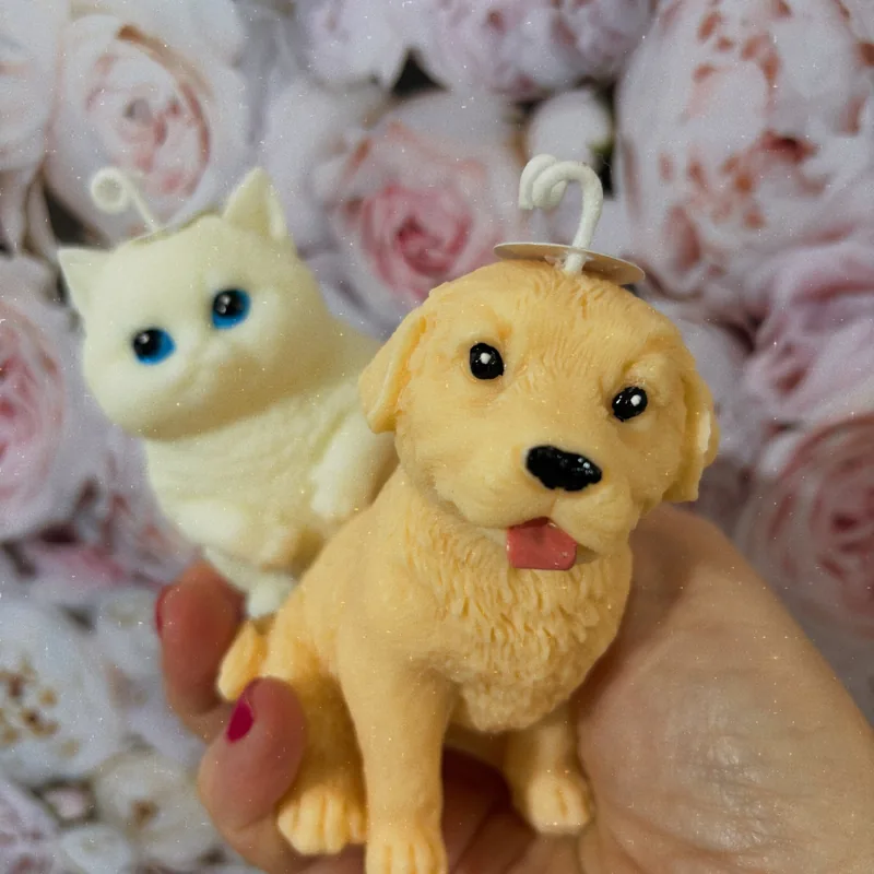 Velas de cachorro e gato